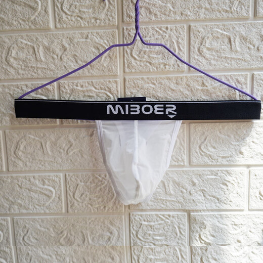 ROSELEX confidential delivery mesh thong men's sexy underwear ice silk seamless thin see-through fun red M