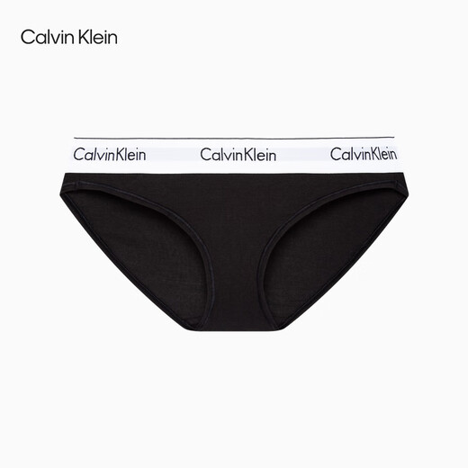 Calvin Klein underwear [Same Model Modern Gravity Band] Women's ck jacquard bikini briefs for women F3787AD 001-Space Black 1 M