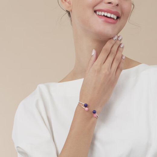 EMPHASIS White 18K Gold Lapis Lazuli Diamond Bracelet 91395K Prepayment Reservation time is about 8-10 weeks (please contact customer service)