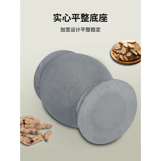 Cast iron tamping jar, nest-to-nest punch, mortar, pestle, cylinder, mortar, mortar, grinder, vegetable oil medium size