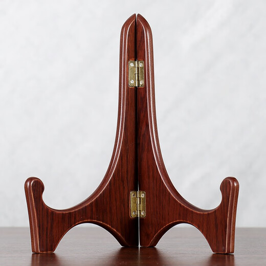 Hense solid wood clock base hanging dual-purpose clock living room desktop table clock home clock quartz clock HW160 clock + bracket (can be placed or hung on the wall)