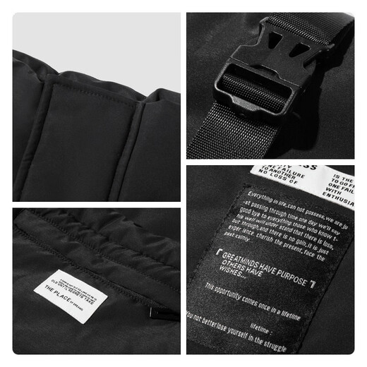 Semir Down Jacket Men's Winter Loose, Warm, Cool, Fashionable and Personalized Campus Street Jacket Black (Gray Duck Down) 90001 160/80A/XS