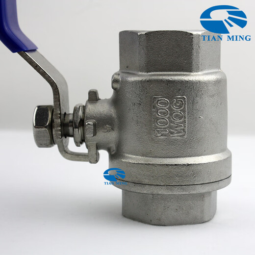 3042PC two-piece ball valve NPT thread internal thread straight thread G stainless steel two-piece Q11F soft seal 304 NPT3/4 DN20 L=59mm 2