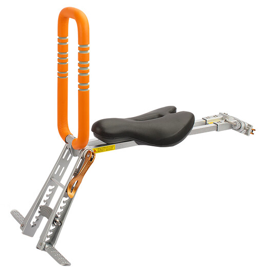 
UrRider is suitable for large-scale P8D8 small cloth folding bicycle child seat front portable baby public bicycle seat Vitality orange [including seat belt + storage bag]