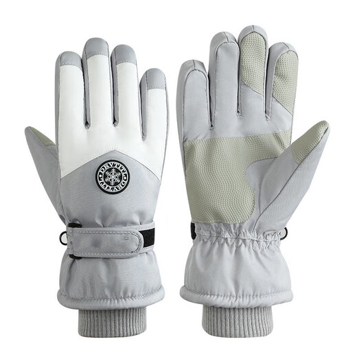 
Huachen Sheep Ski Gloves for Winter Warm Men and Women Couples Outdoor Riding Gloves Water-splashing and Anti-Slip Plus Fleece Thickened Touch Screen Women's Pink <Round Mark> All Size