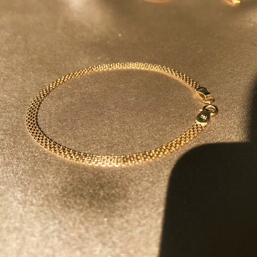 Guanpuge Fat Donglai same style 18K gold lace bracelet Dubai imported technology anklet clavicle chain chain Dubai style necklace 40 cm