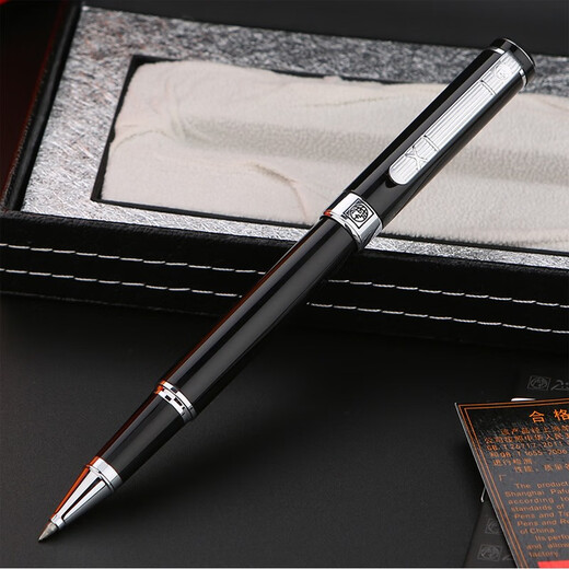 Picasso Signature Pen Men's Women's Women Orb de alta gama Orb de alta gama Pen a base de carbono Pen Bolete Pen Firma Signature Neutral Pen Metal Gifts Gift de alto valor Logotipo de Custom Fustom 902 Agate Red 0.5 mm (con tres recargos)