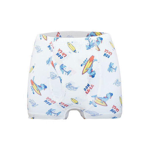 Aimer Kids Buards Buards Modal de 3 paquetes de 3 paquetes para ropa interior infantil para ropa interior para hombres y niñas para calzoncillos de ángulo plano medio 3A Antibacterial Un dinosaurio de ángulo plano masculino AK223B673 3 piezas 130