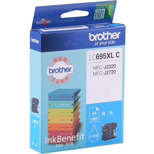 
Original Brothers LC699XL-BK Black Ink Cartridge LC695XL Color MFC-J2320 J2720 Printer Ink Brothers LC695XL-C Blue Ink Cartridge 1200 pages