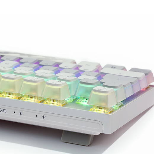Cherry Cherry MX8.2 Xaga Obsidiana Teclado inalámbrico Bluetooth Teclas mecánicas de tres modos Teclas PBT Transparentes Compatibles con el teclado System System System White Plate