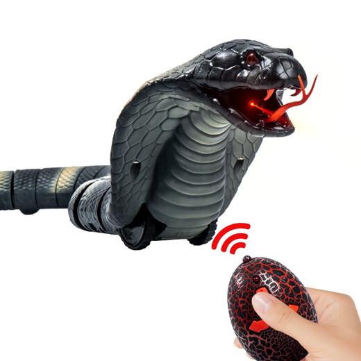 ZF-Kinder-Dekompression Streichspielzeug Simulation Fernbedienung Centipede Snake Spider Little Boy 3-5 Jahre alte Schwarze Technologie Animal [Schwarzes Modell] Simulierter Klapperschlangen 9909+ Schraubendreher offizieller Standard