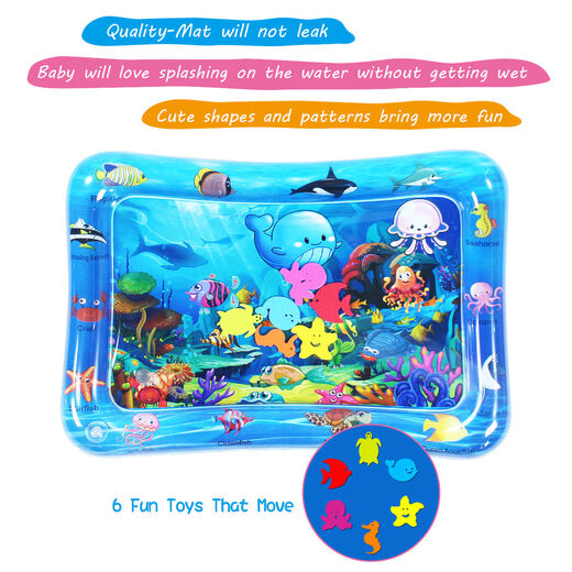 Inflatable children's toy turtle patting water mat baby crawling water mat baby intellectual education toy water mat