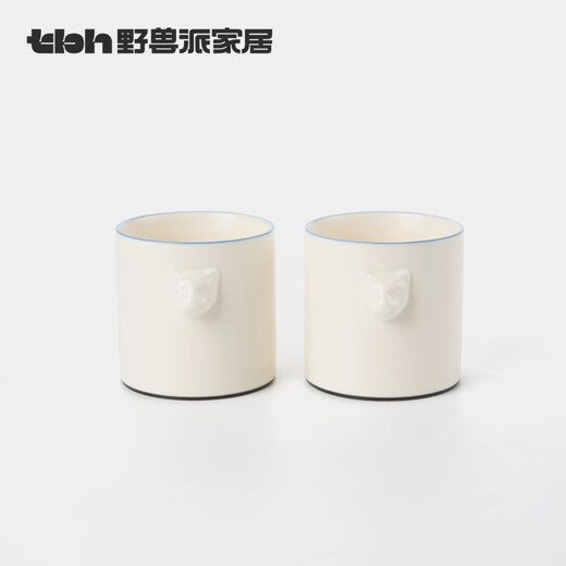 Brutalist Home (tbh) Urban Beast Black Panther Ceramic Relief One Pot Two Cups Tea Set Gift Box Gift Black Panther Ceramic Relief One Pot Two Cups Gift Box