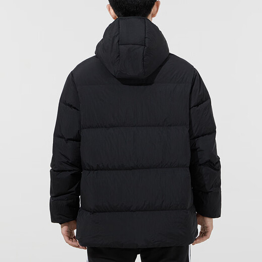 阿迪达斯（adidas）新款三叶草羽绒服男装秋冬季运动服加厚保暖防风宽松学生外套 H13564黑色 XS