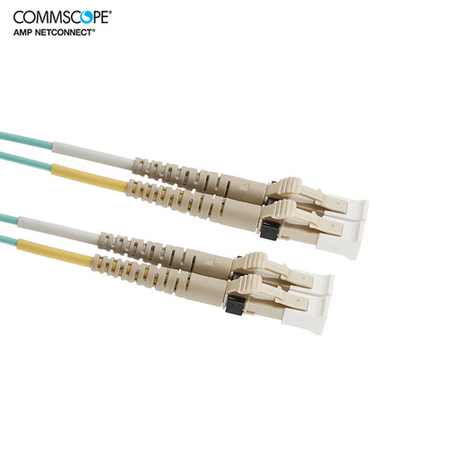 
CommScope LC-LC dual core 10 Gigabit multimode OM3/OM4 fiber optic jumper 2105027/2105061 OM4 one-pair price 15m