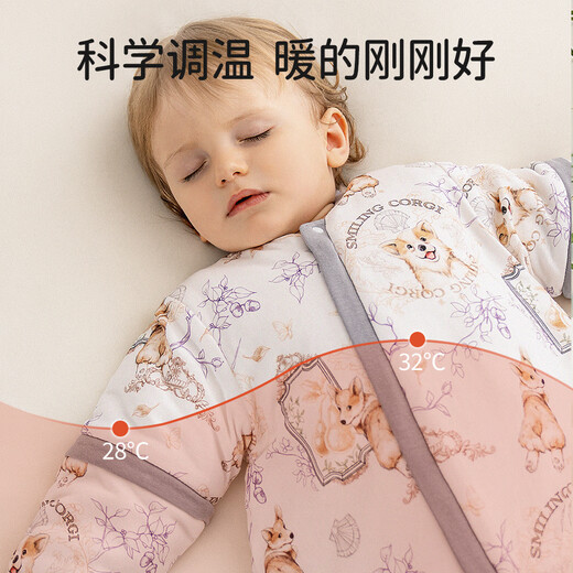 European Pregnancy Listening to Dreams Baby Sleeping Bag Baby Spring Spring Summer Children's Constant Temperature Sleeping Bag Four Seasons Universal Anti-Kick Quilt Artifact New Song of Flowers and Birds Recommended 22-26 Spring and Autumn Style 90 Codes - Height 80-95 Age 15 months - 2.5 years