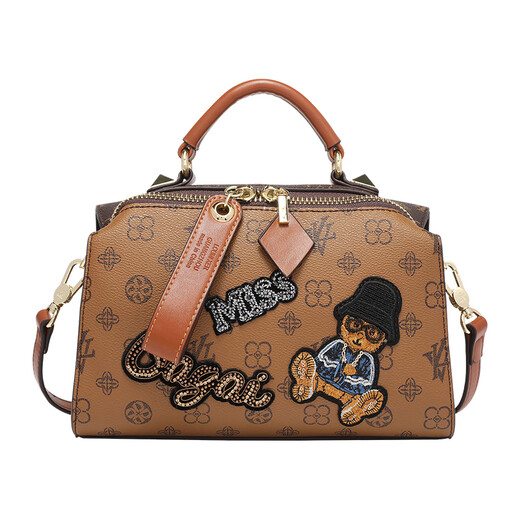 I.t dankles hong kong léger marque de luxe de vache vache sac pour femmes boston sac brodé