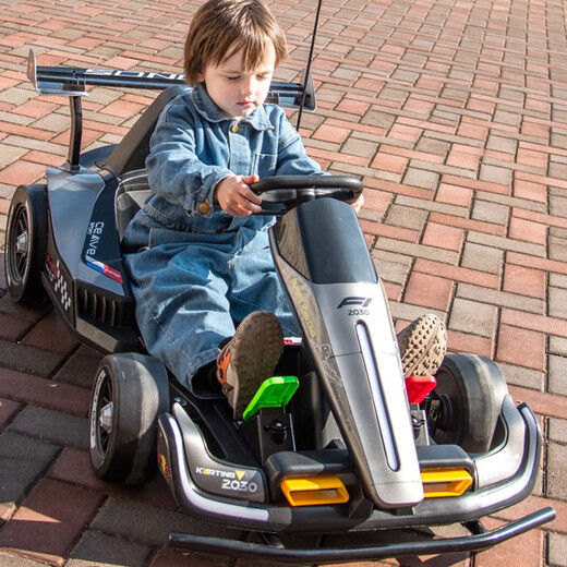 
American captain children's electric vehicle drift kart can be used as adults, boys, girls, babies, children four-wheeled birthday gifts. Painted gray: 24v battery + drift + length adjustment