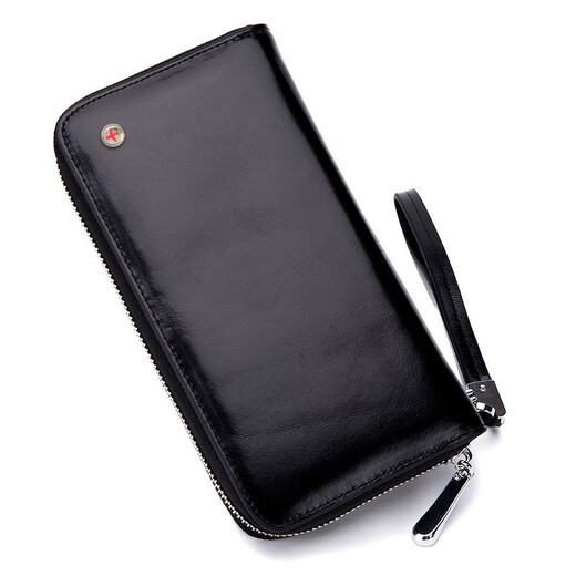 Danish vanlemn anti-theft brushing large capacity card bag anti-demagnetization large wallet men's mobile phone passport bag multi-function storage card bag handbag women's card bag red large wallet [can hold two passports]