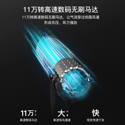 CONFU high-speed hair dryer for home use as a birthday gift for girlfriend, high-power, high-wind, negative ion hair dryer, constant temperature hair care salon, KF-K9, brown, 2.2m cord length