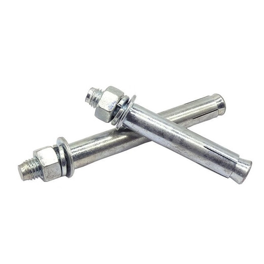 Deqi galvanized iron expansion bolt pull bolt iron zinc external expansion screw M12*100 (10 pieces)