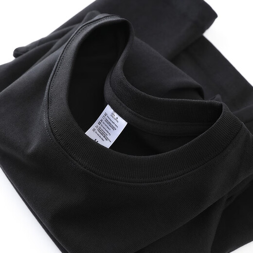 High-Endgrau 300 g schweres reines Baumwoll-T-Shirt dicke, undurchlässige kurzärmelige, männer und Frauen Feste Farbe Lose großer Basis dunkelbraun-300 g schweres 3xL empfohlen 210-230jin [Jin gleich 0,5 kg]