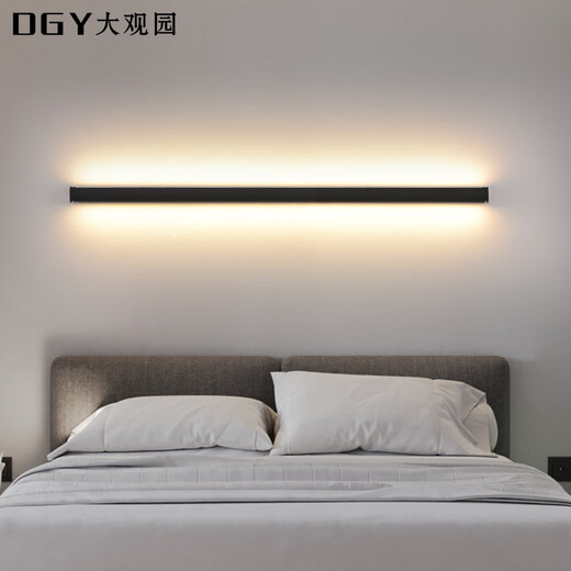 Das gleiche Modell von OPP, minimalistischem Wandlicht, Smart Home Atmosphäre Licht, LED, langes Wohnzimmer-Sofa Licht, Hintergrund-Wandlicht, Zhongshan 9716 mit der Mijia App-200c-24w verbunden