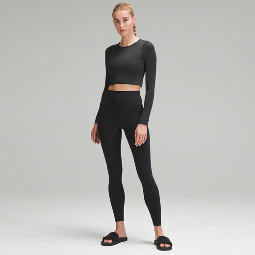 Lululemon丨Ebb to Street women's sports long-sleeved T-shirt LW3DZNS black XXS /2