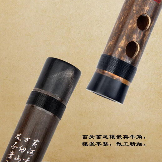 管子先生单节专业紫竹笛小笛子乐器横笛成人儿童男女生初学牧童笛古风 F调