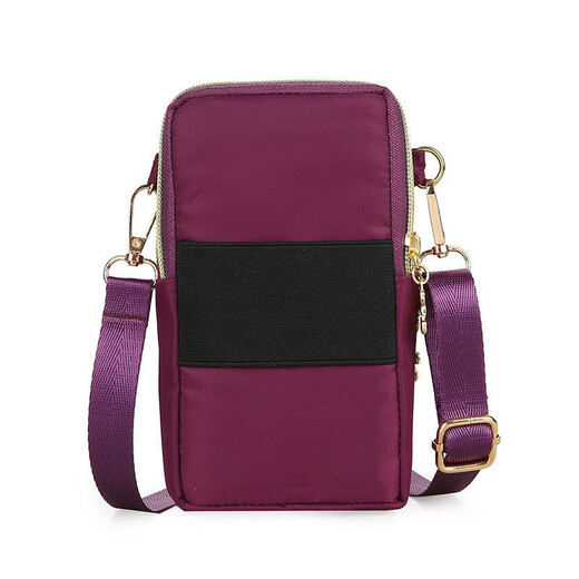Changyin 2022 new small bag large screen mobile phone bag shoulder crossbody bag women's bag coin purse cloth bag small backpack arm bag wrist bag with earphone hole purple with earphone hole