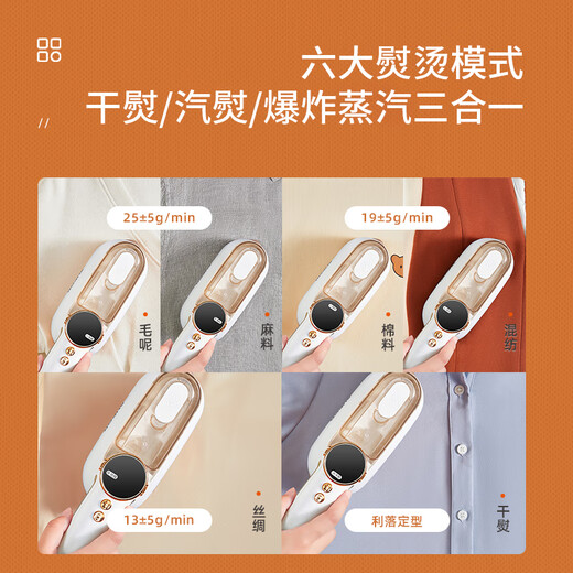 SUPOR hang ironing machine home handheld steam ironing machine ironing machine wet and dry double iron travel business trip portable small electric iron sterilization and wrinkle removal color box gift gift EGH-902A