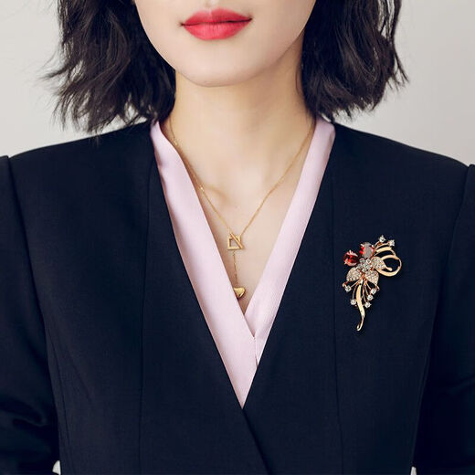 Wind Valley Bird Corsage Brooch 2024 New Fashion Accessories Feminine Luxurious Versatile Personality Exquisite Coat Pin 03