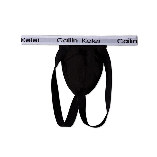 ORLVS men's thong fashion brand sexy double butt low waist breathable back empty underwear for men 1 pair black M recommended 45-55kg