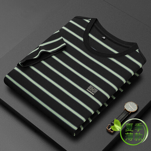 
MASTER POLO Paul T-shirt official brand luxury short-sleeved polo shirt men summer middle-aged lapel loose large size business casual military green 6195 L