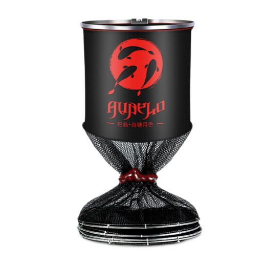 AUBELO fish protection net bag thickened rubberized anti-hanging quick-drying stainless steel double circle fish protection net black pit competitive fish fishing net bag double circle model 25*2.0 meters 3 gifts