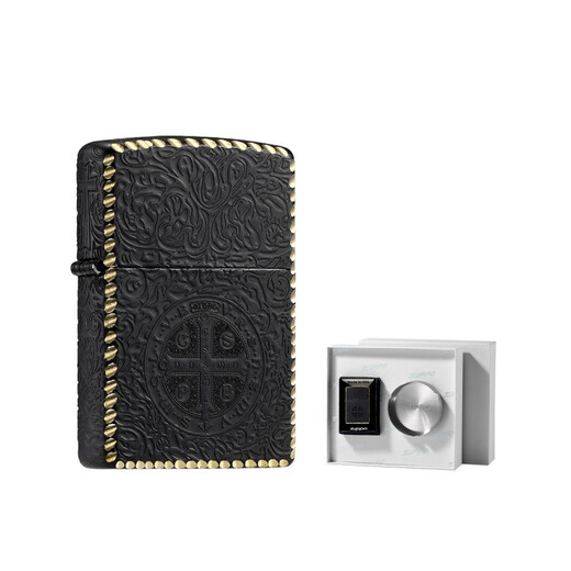 Zippo Original Lighter Zhibao Bite Edge Deep Turved Tallado Constantino Regalo de regalo de hombres a prueba de viento Constantino (independiente) (DY9902ZB) Tamaño único