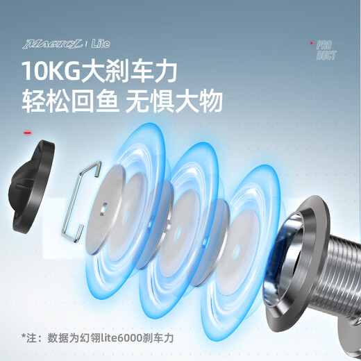 Handing Huanling Lite spinning wheel, rock fishing wheel, micro-object spinning wheel, 16 Jin Jin equal to 0.5 kg, large braking force, smooth line retrieval, smooth bait control, more stable Huanling lite 6000 series, left and right hand interchangeable type