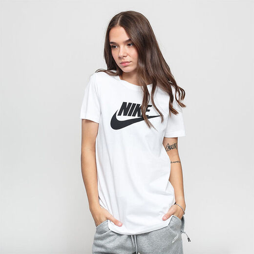 Nike Nike Women's Big Hook Logo T-shirt à cou rond respirant
