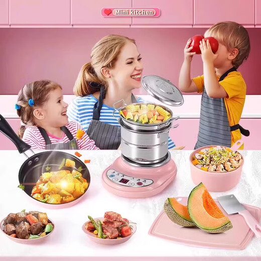 Miaobeil Kinder Mini Küche Real Kochset Kinderkochspielzeug Geburtstagsgeschenke für 8.-12th