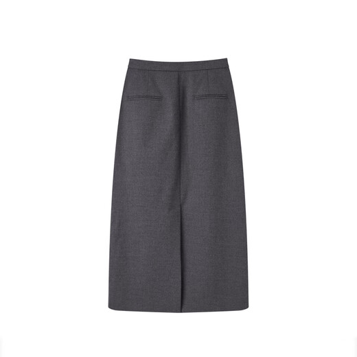 PEACEBIRD shopping mall same style women's winter new quality flower skirt A1GFD4206 gray M