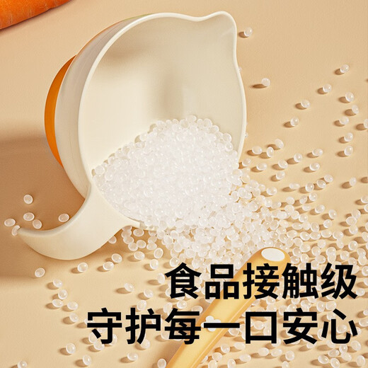 Beeshum baby supplementary food bowl rice paste bowl special meal feeding bowl spoon grinding set tableware supplementary food bowl - white green