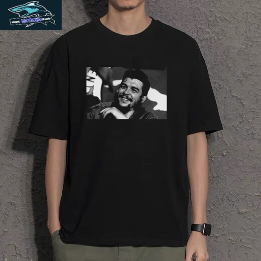 Camiseta de Zhiduoduo y Che Guevara para flores de manga corta para hombres puede comunista ropa periférica estadounidense para la antigua camiseta de la Unión Soviética para hombres blancos D4882 Che Guevara XS 75-95Jin [Jin equivale a 0.5 kg]