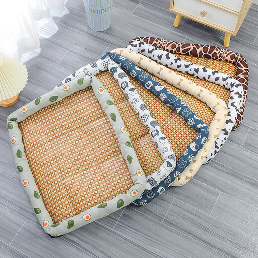 Кровать Hanhan Pet Cat Bed Xiami Four Seasons Universal Teddy Cool Mat Dog Coushion Dog Bed Summer Small Dog Pet костюм Случайная модель 70*55 см (предполагается в 35 джин [Джин равняется 0,5 кг])
