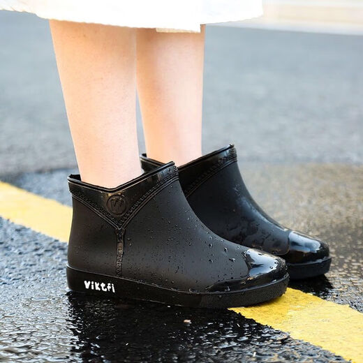 Ziang Qiang Water Shoes Zapatos de lluvia anti-Slip Women Women's Anti-Slip Outfoor Wear New Fashion Women's Short Rain Rain Zapatos más algodón Tapa de algodón Allons General Adultos 688 Rainas de lluvia-Púrpura [Tamaño estándar] 37 [235 mm]