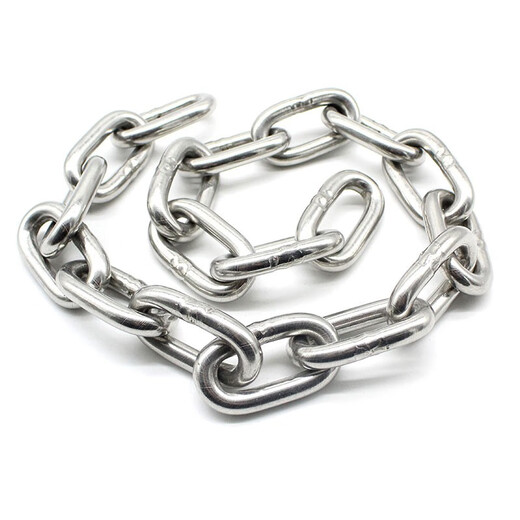 Jinguluo 304 stainless steel chain iron chain guardrail chain chandelier chain swing chair chain traction chain 4mm thick 5m long KCAA-436