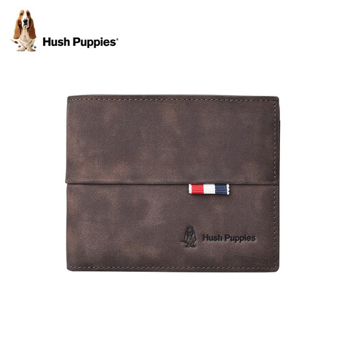 暇步士（Hush Puppies）男士长款钱包2025款头层牛皮软皮复古时尚多功能高档商务真皮钱夹 HC-1311759W-506