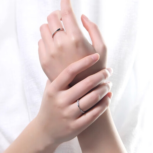 MZMZ platinum couple ring pt950 platinum knot engagement fashion ring Valentine's Day birthday gift for girlfriend local warehouse next day delivery / light luxury Mobius ring