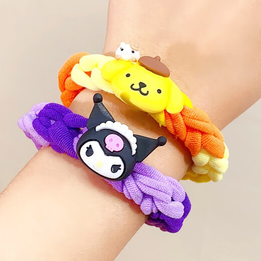Haiyido Sanrio diy braided bracelet rubber band Liuyi handmade homemade bracelet bestie bracelet braided bracelet couple Sanrio braided bracelet full set of 5 items material package