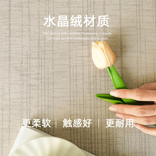 地毯客厅异形沙发茶几毯免洗可擦不规则家用防水耐脏卧室 现代13657 180cm*280cm【亲肤舒适 不易掉毛