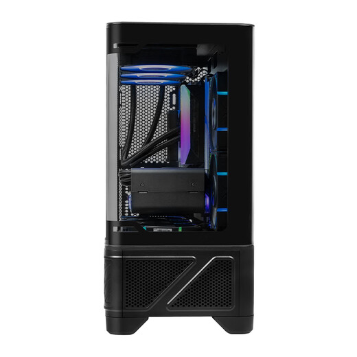 VALKYRIE VK03-M BLACK black M-ATX gaming computer desktop case supports 360° water cooling 6.2-inch touch screen curved glass 270 sea view room